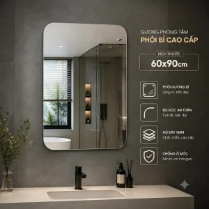 Gương phòng tắm phôi Bỉ DF6090G