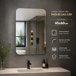 Gương phòng tắm phôi Bỉ DF4560G
