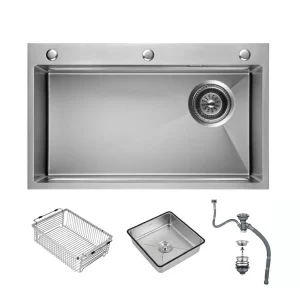 Chậu bếp 1 hố AQUATEK AQ-8048