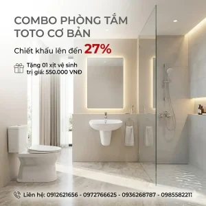 COMBO phòng tắm TOTO CS302DT10