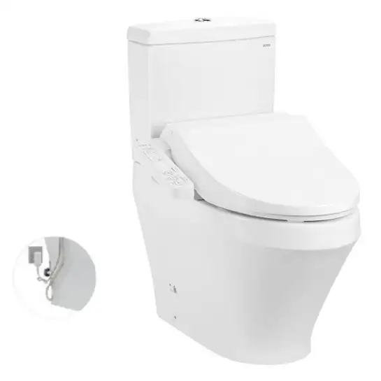 Bồn cầu 2 khối nắp điện tử TOTO CS948DW18