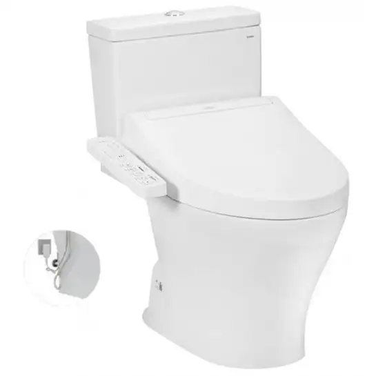 Bồn cầu 2 khối nắp điện tử TOTO CS326DW16