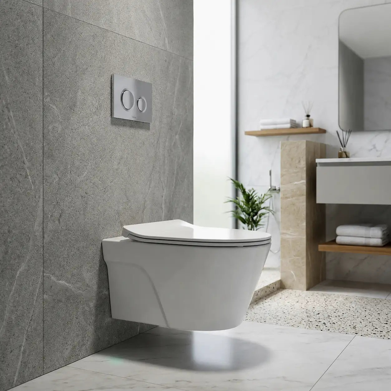 Bồn cầu âm tường TOTO CW822RA / WH172A / TC600VS / MB174P#SS