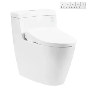 Bồn cầu 1 khối nắp điện tử TOTO MS636CDRW23