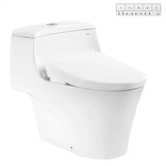 Bồn cầu 1 khối nắp điện tử TOTO MS823CDRW23
