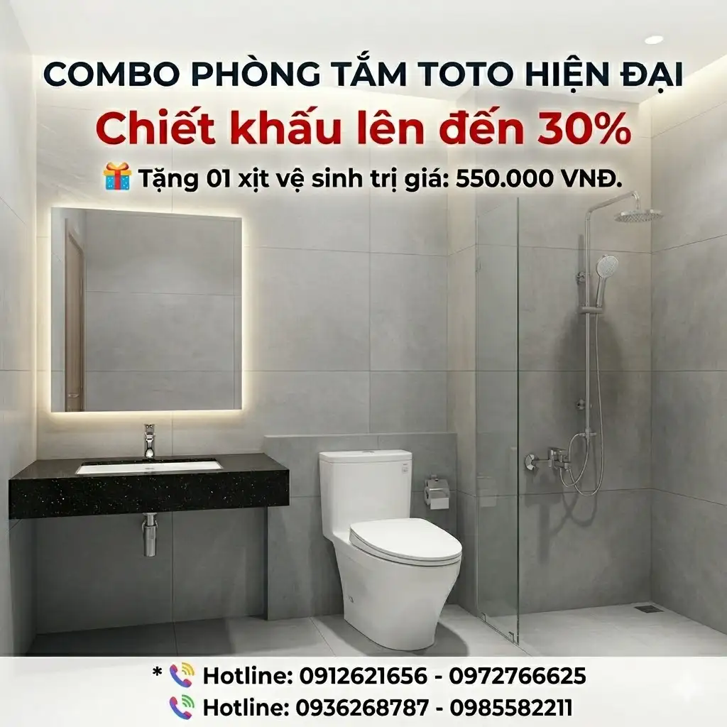 COMBO phòng tắm TOTO MS857DT10 - Số 3