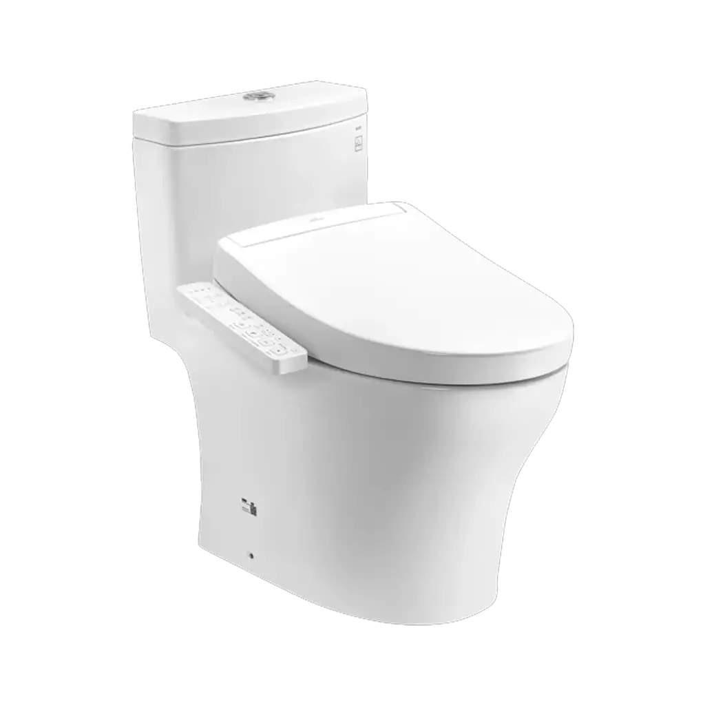 Bồn cầu 1 khối nắp điện tử TOTO MS889DRW24 (MS889CDRW24)
